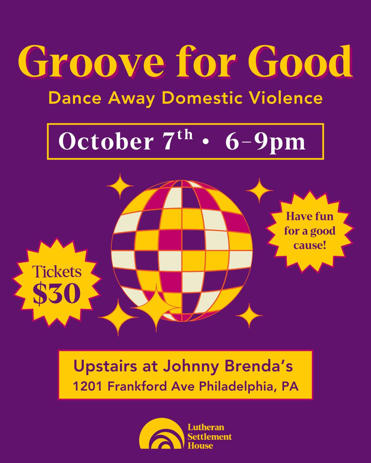 Groove For Good – Lutheran Settlement House Fundraiser