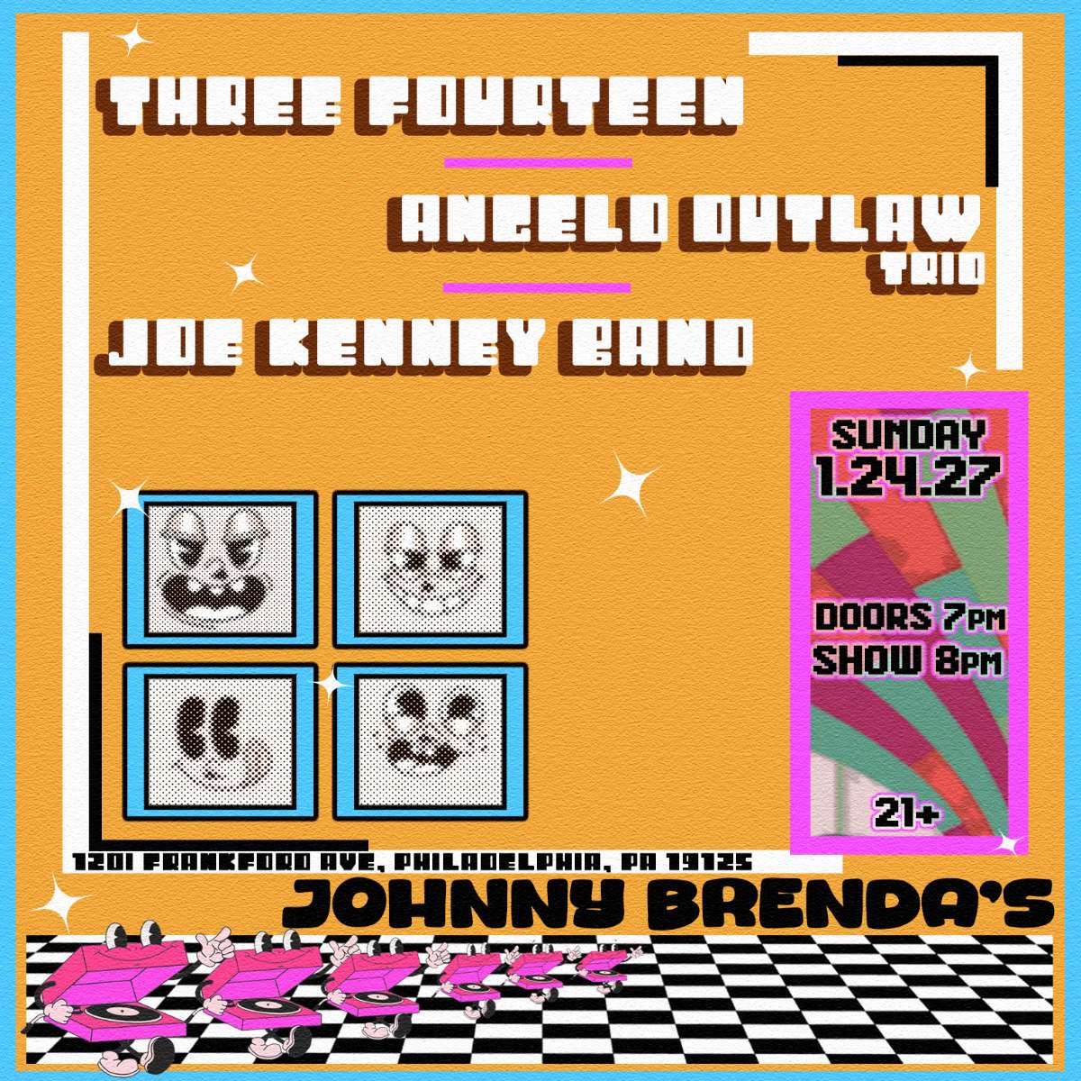 Three Fourteen, Angelo Outlaw Trio & Joe Kenney Band